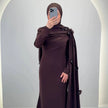 Vestido de noche Saralia Marrón
