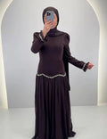 Vestido de noche Yagmur Marrón