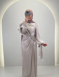 Vestido de noche Yildiz Beige 01