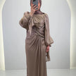 Vestido de noche Yildiz Taupe